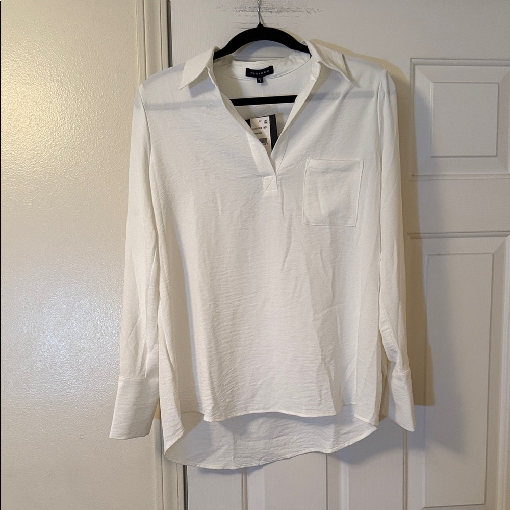 Pleione White Blouse